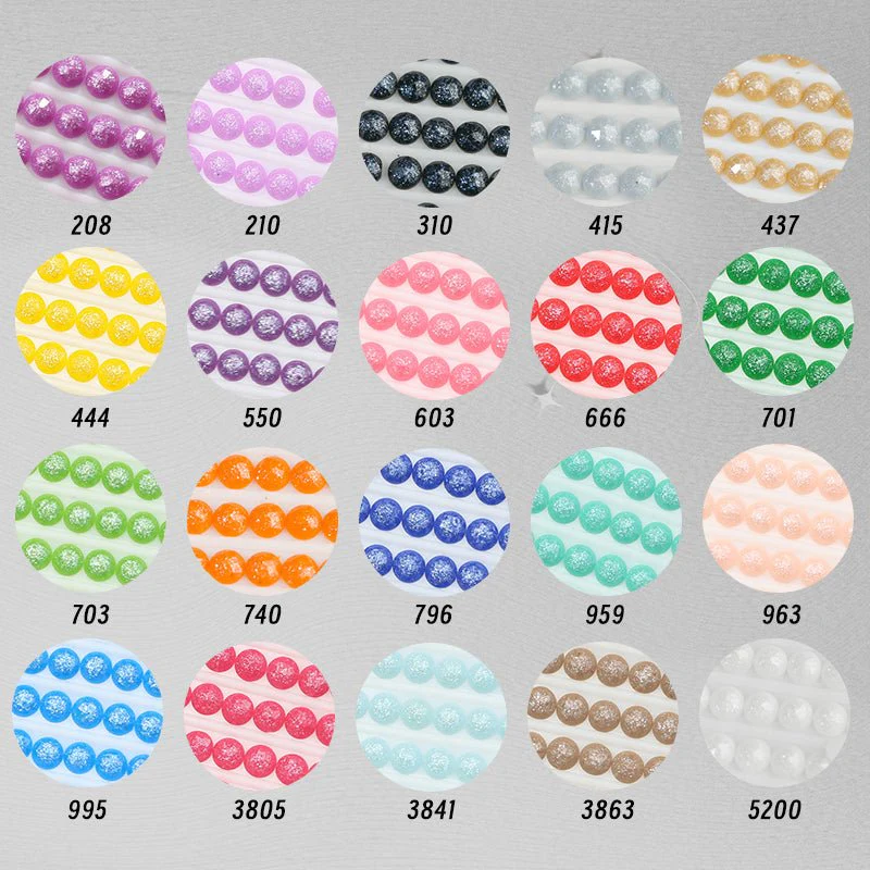 20 Colors 20000PCS Round Sugar Dust Beads for Diamond Painting - Image 3