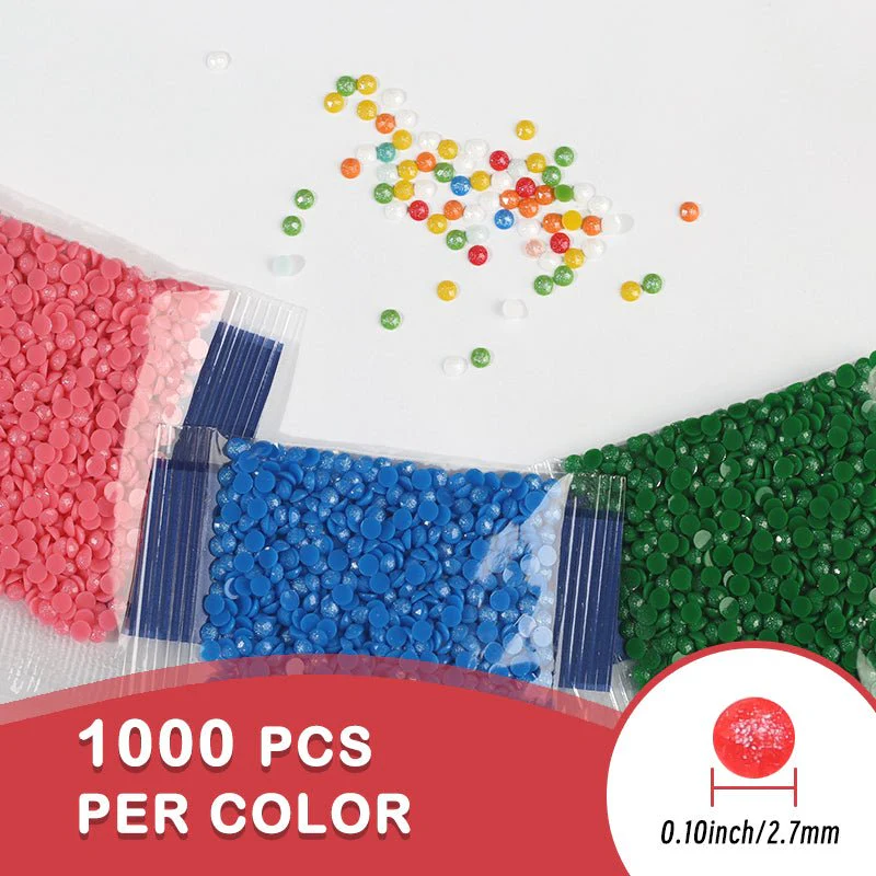 20 Colors 20000PCS Round Sugar Dust Beads for Diamond Painting - Image 5