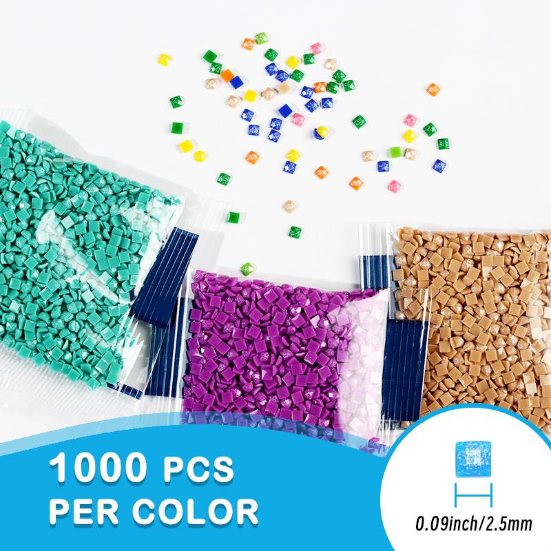 20 Colors 20000PCS Square Sugar Dust Beads for Diamond Painting - Image 5