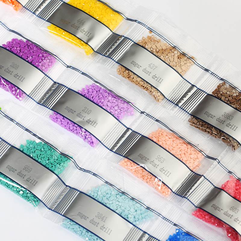 20 Colors 20000PCS Square Sugar Dust Beads for Diamond Painting - Image 7