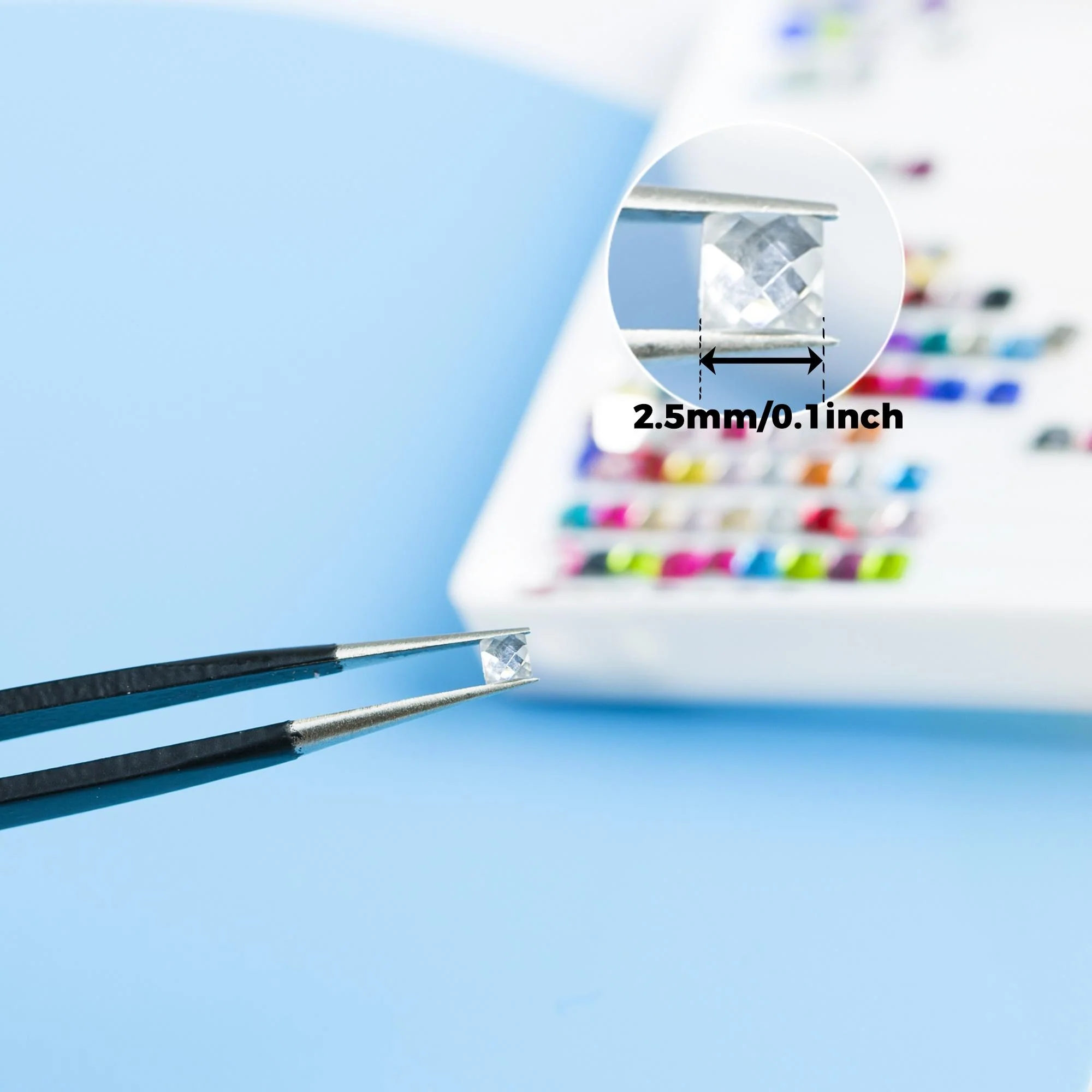 20 Colors Square Rhinestones Diamond Painting Beads - Image 4