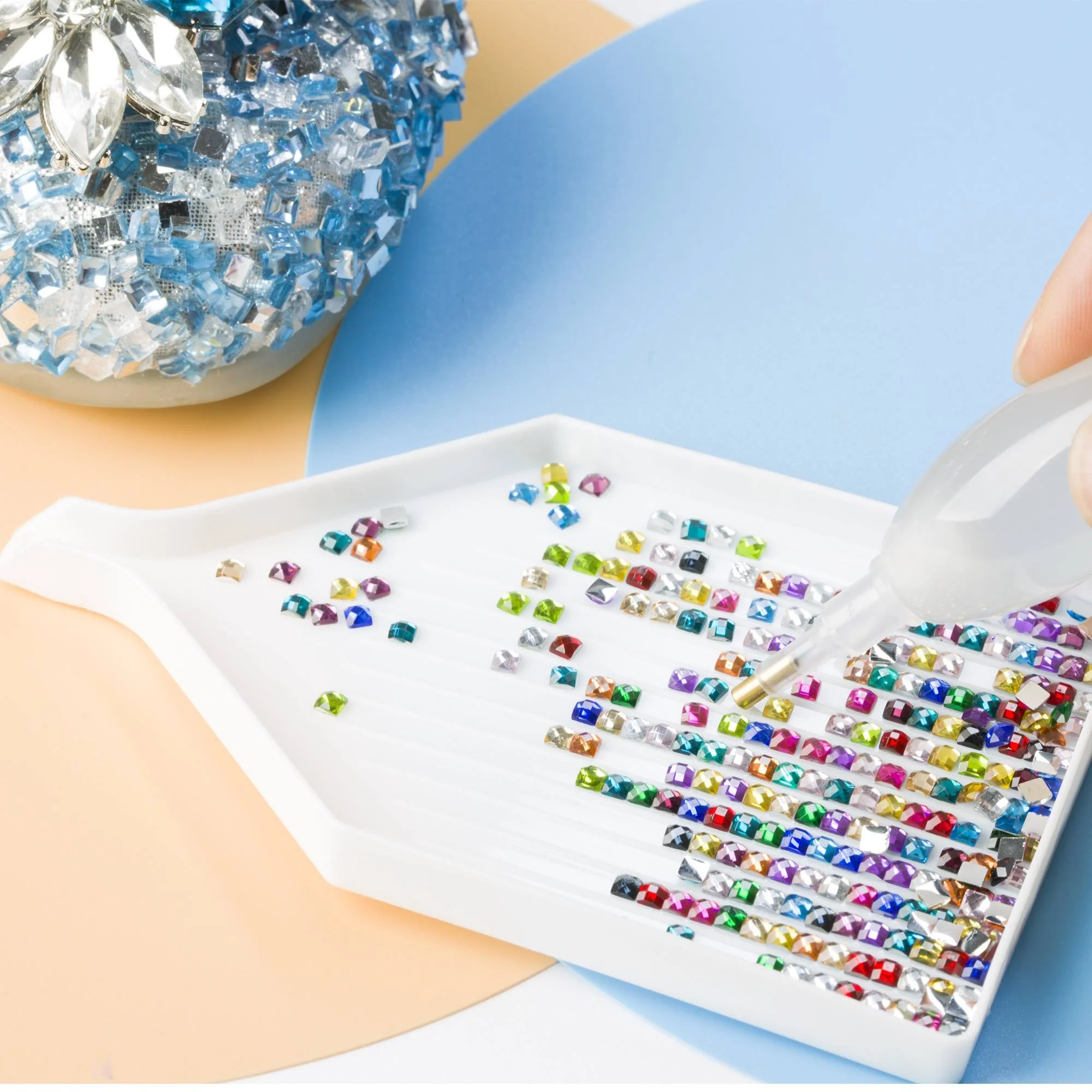20 Colors Square Rhinestones Diamond Painting Beads - Image 5