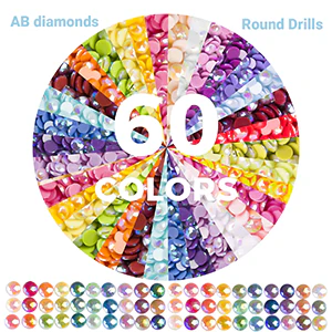 60 Colors AB Diamond Painting Beads, 12000pcs - Image 2