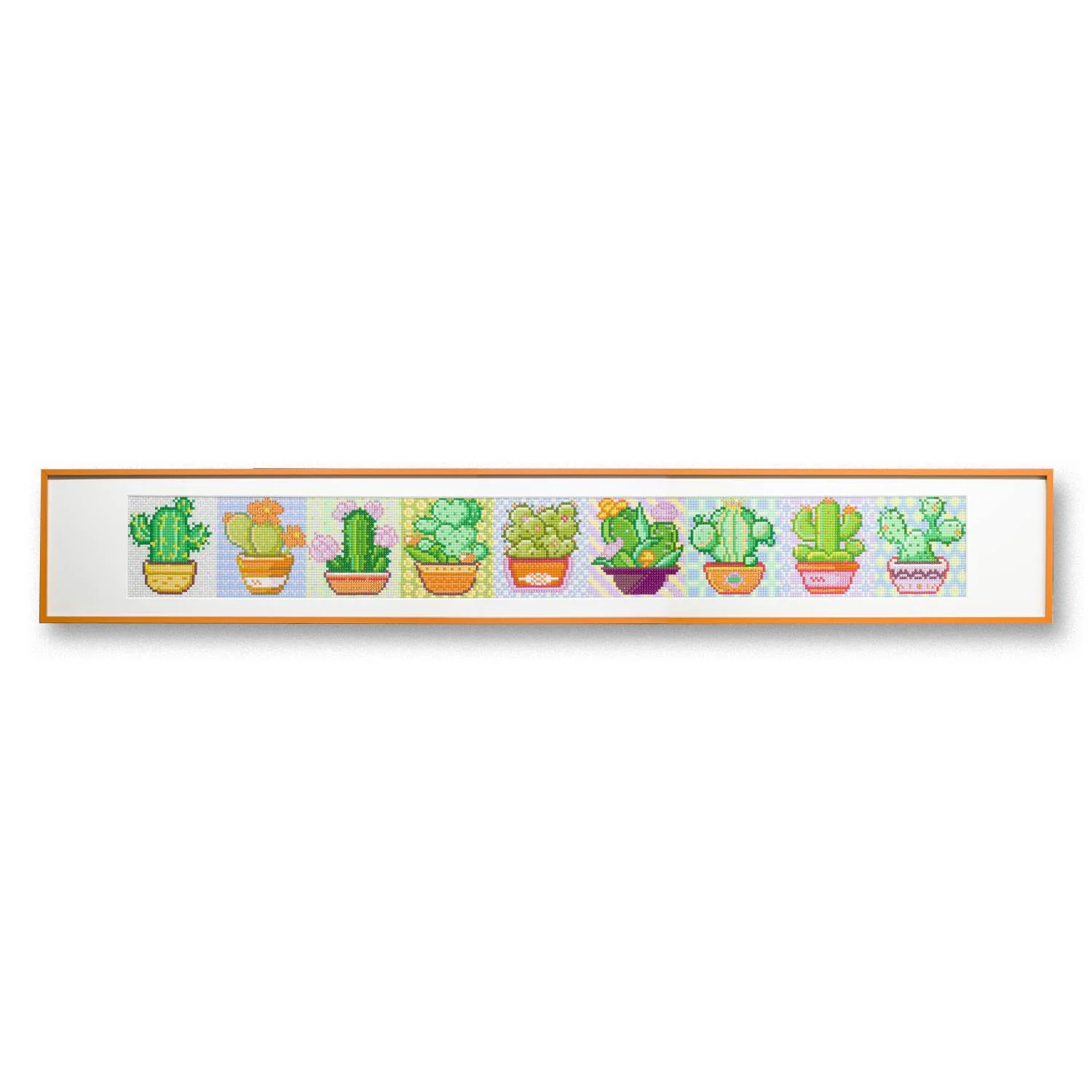 Cactus Diamond Painting Kit Series - Set of 9 | 4″ × 4″ (9 × 10 cm) | Resin Square & AB Diamonds - Image 3