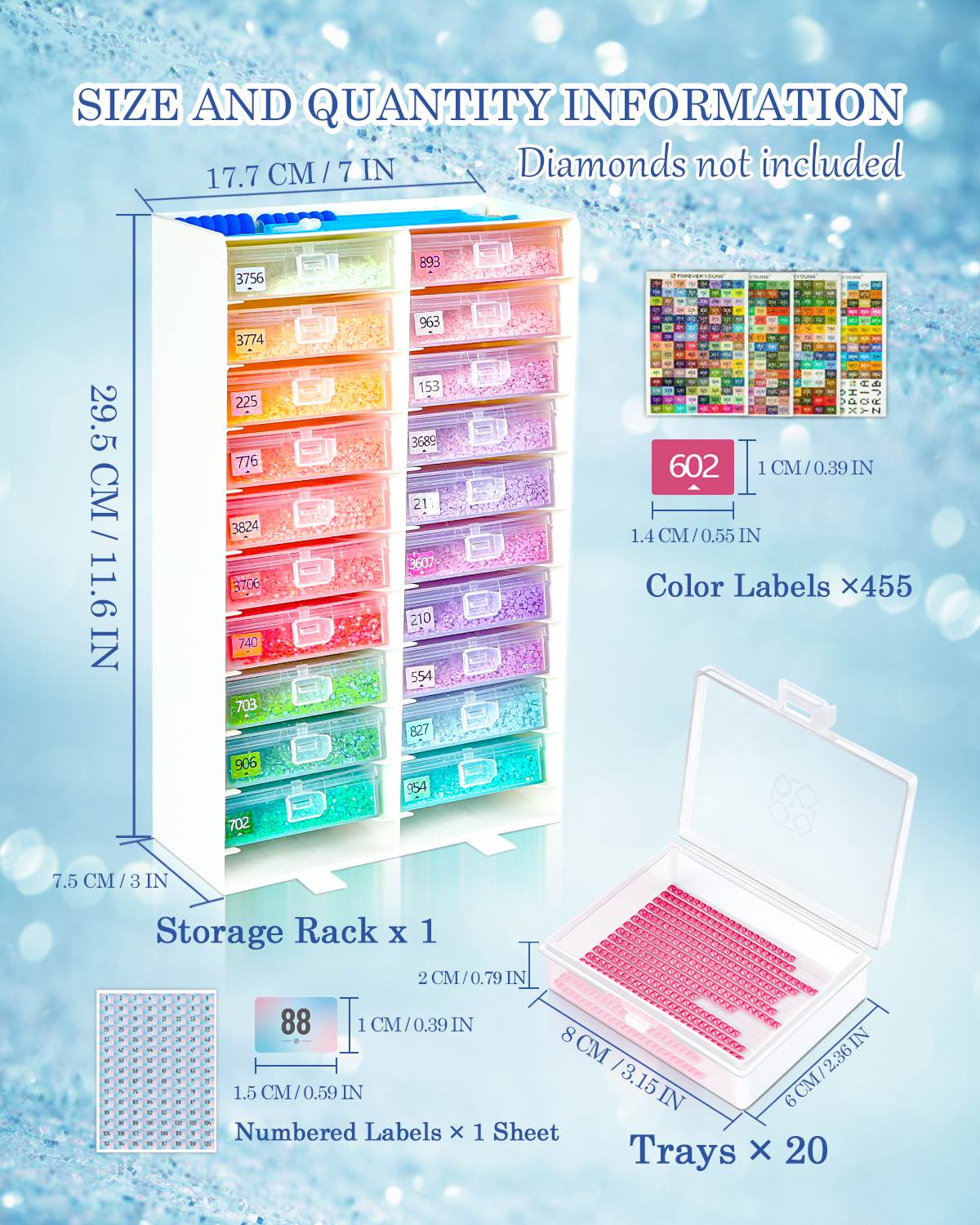 ForeverYoung 3-in-1 Diamond Art Tray Set - Image 9
