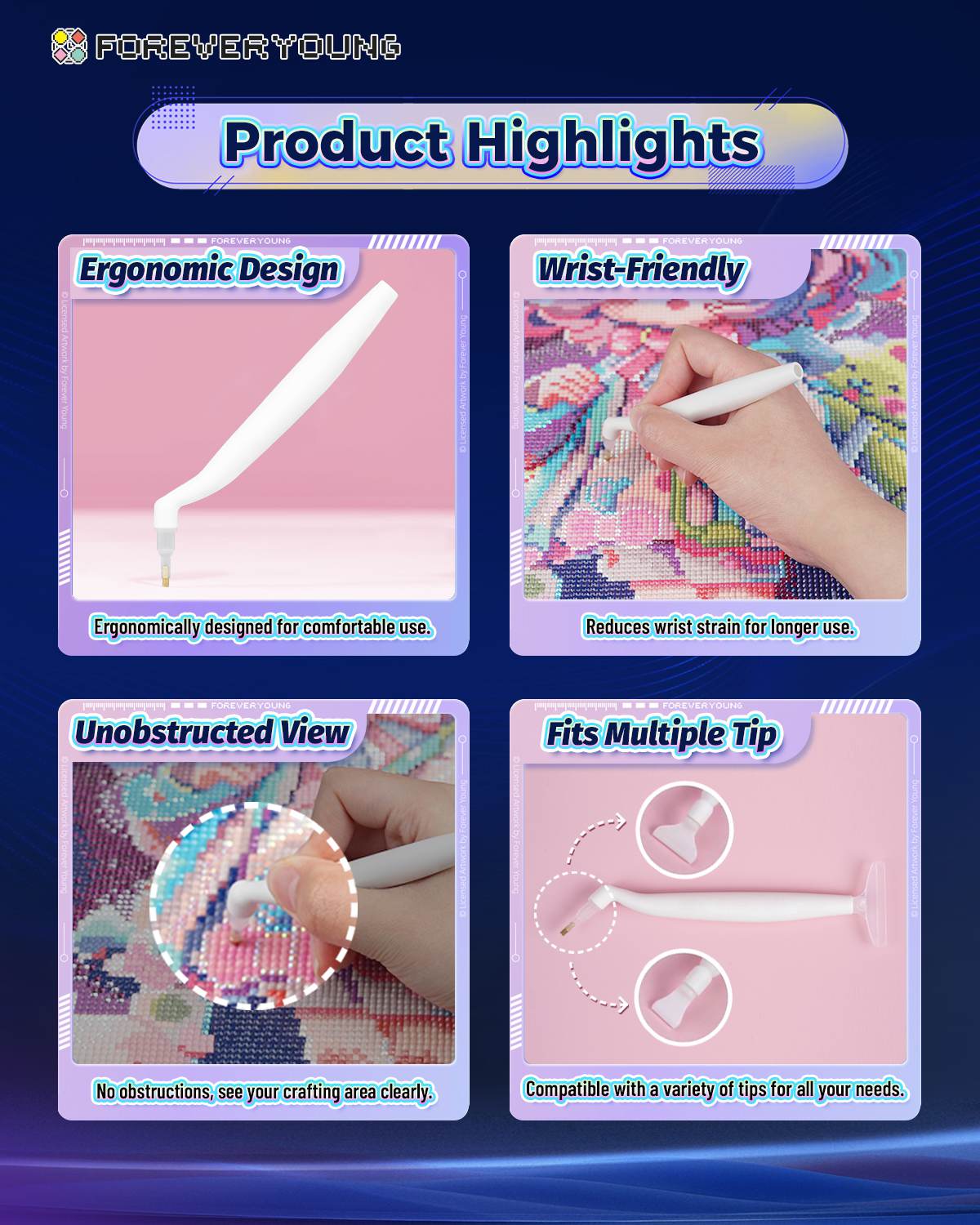 Foreveryoung Ergonomic Diamond Painting Pen - Image 4