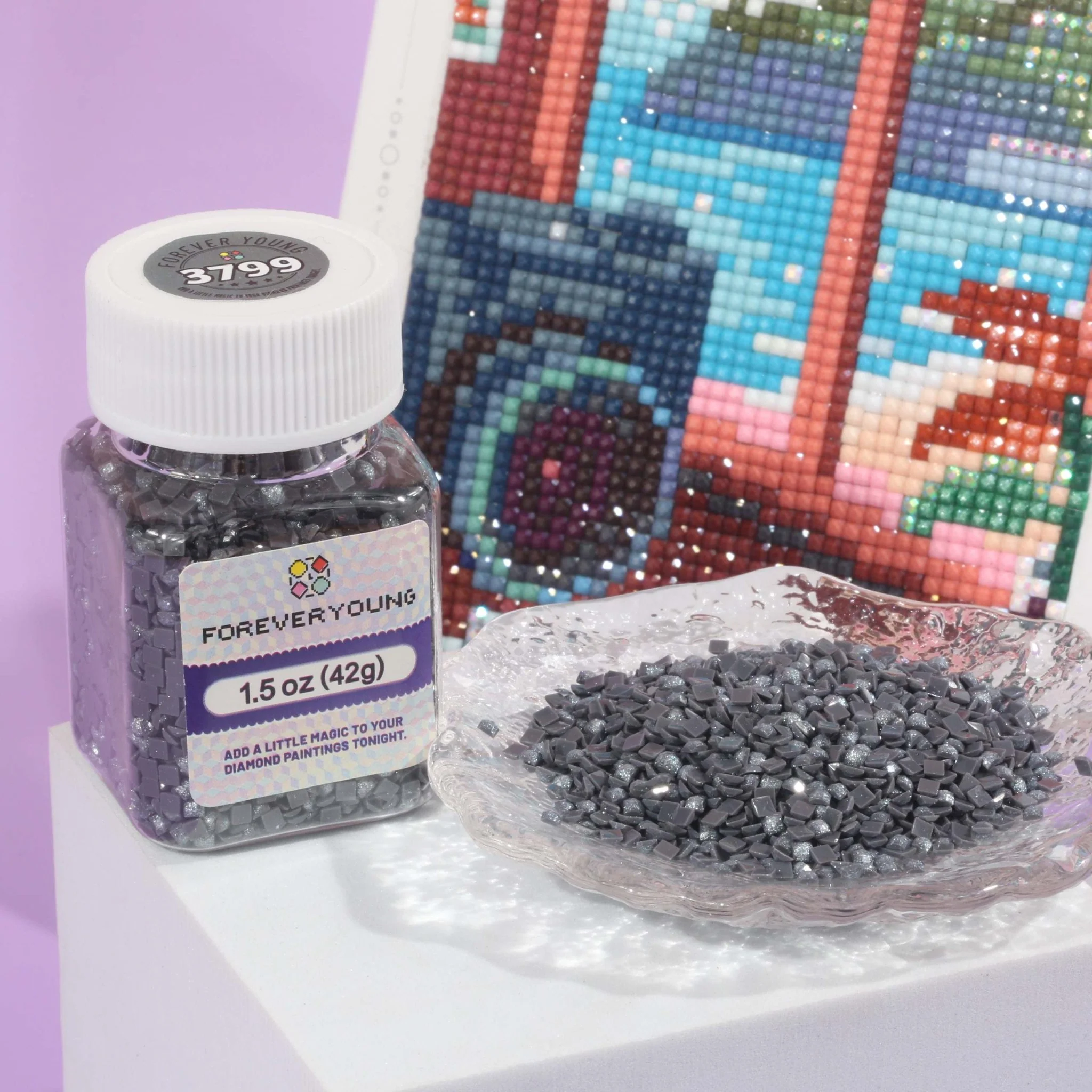 Diamond Painting Square Drill Beads DMC Colors 24 Colors - Image 24