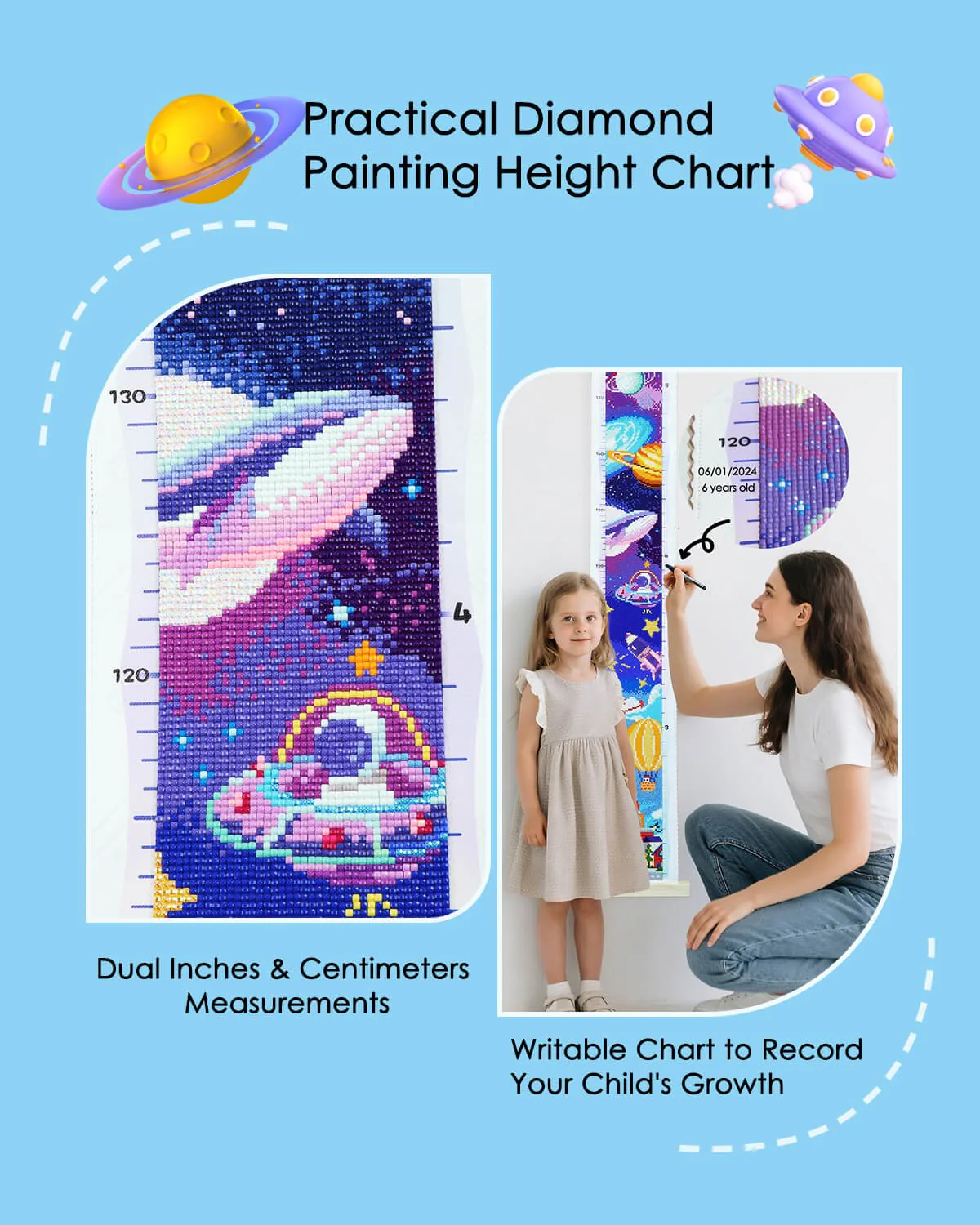 City Height Chart 47.2 x 3.9 Inch - Image 4