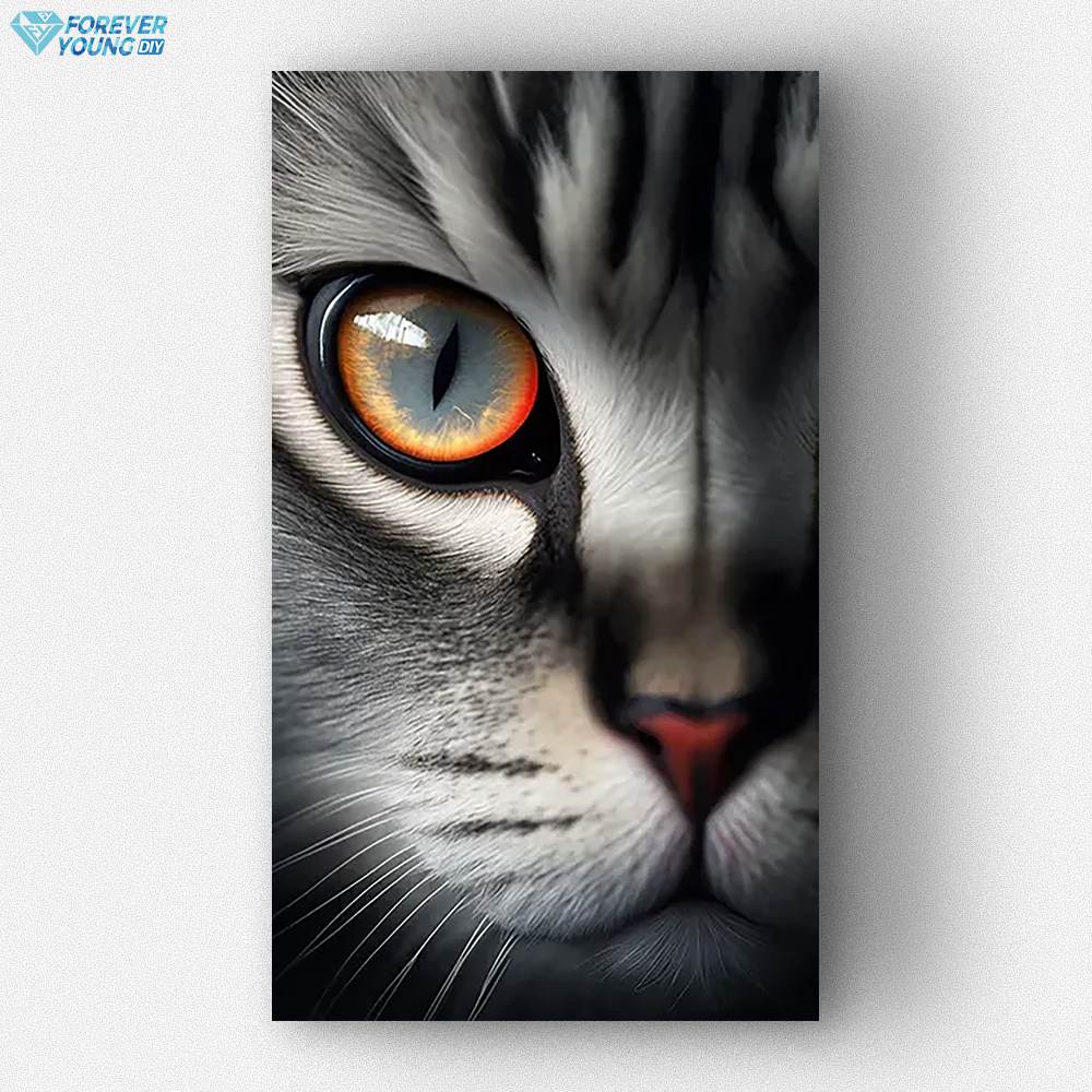 Eye of Cat | Cat, Cats & Kitten Mystic Diamond Art Decor