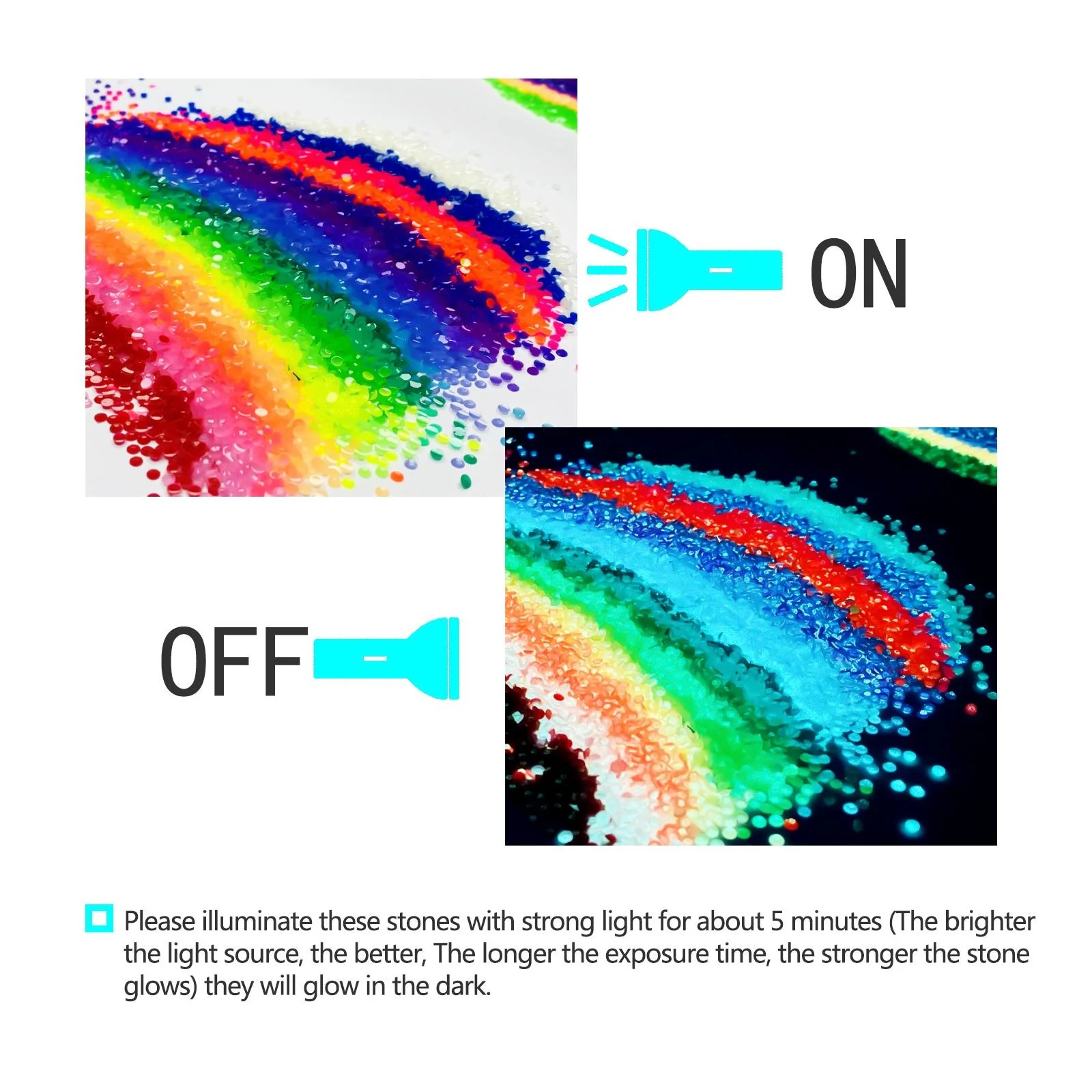 20 Colors Round Glow in the Dark Diamond Painting Beads - Image 5