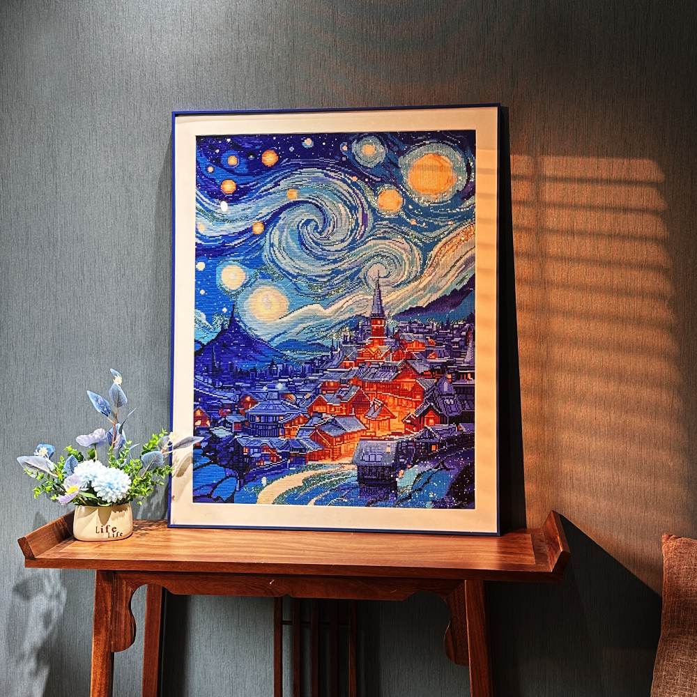 Hometown Night-Crystal Diamond Painting - Image 3