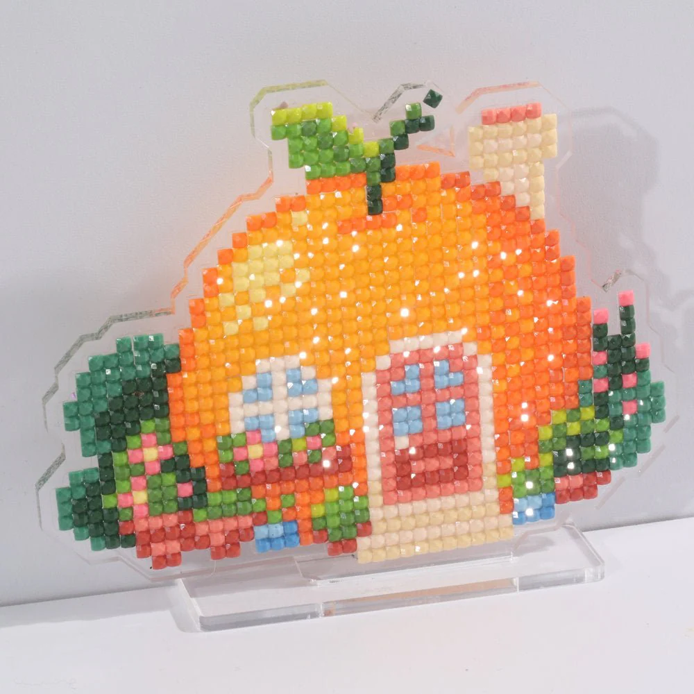 LumiGem Orange House Diamond Painting Stand - Image 6