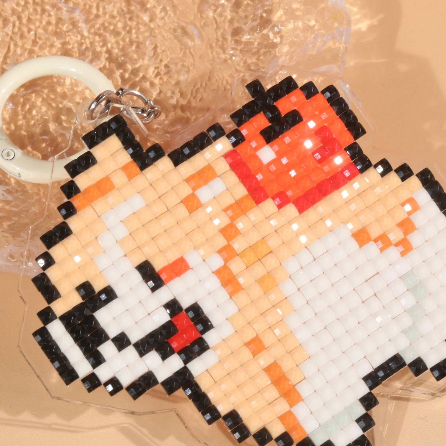 LumiGem Playful Dog DIY Acrylic Diamond Painting Keychain - Image 4