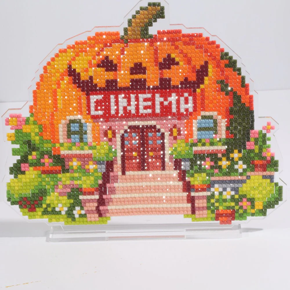 LumiGem Pumpkin Cinema Diamond Painting Stand - Image 3