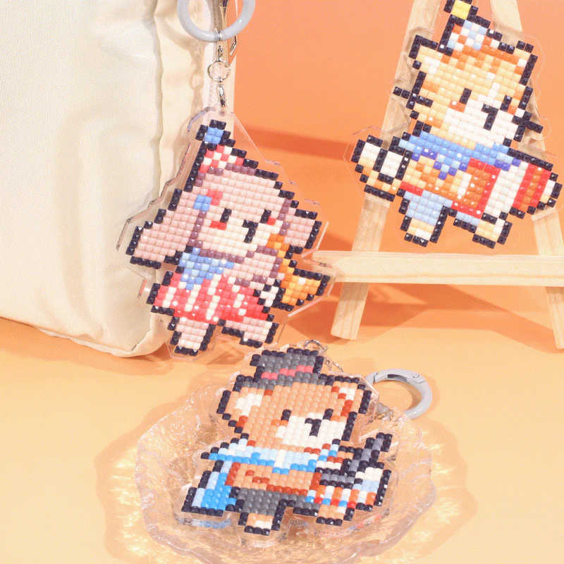 Lumigem Puppy Diamond Art Keychain Kit – Cute DIY Crystal Dog Keychain - Image 15