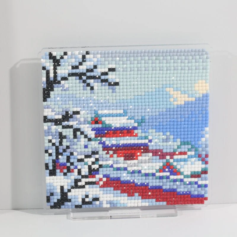 LumiGem Snow Charm of the Ancient Temple Diamond Painting Stand - Image 6