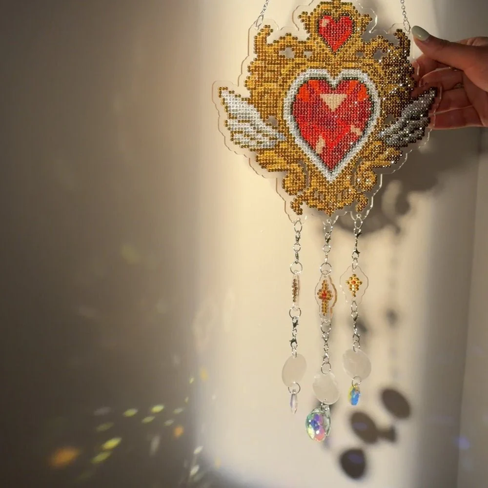 LumiGem Suncatcher Vowed Heart - Image 10