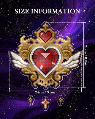 LumiGem Suncatcher Vowed Heart - Image 4