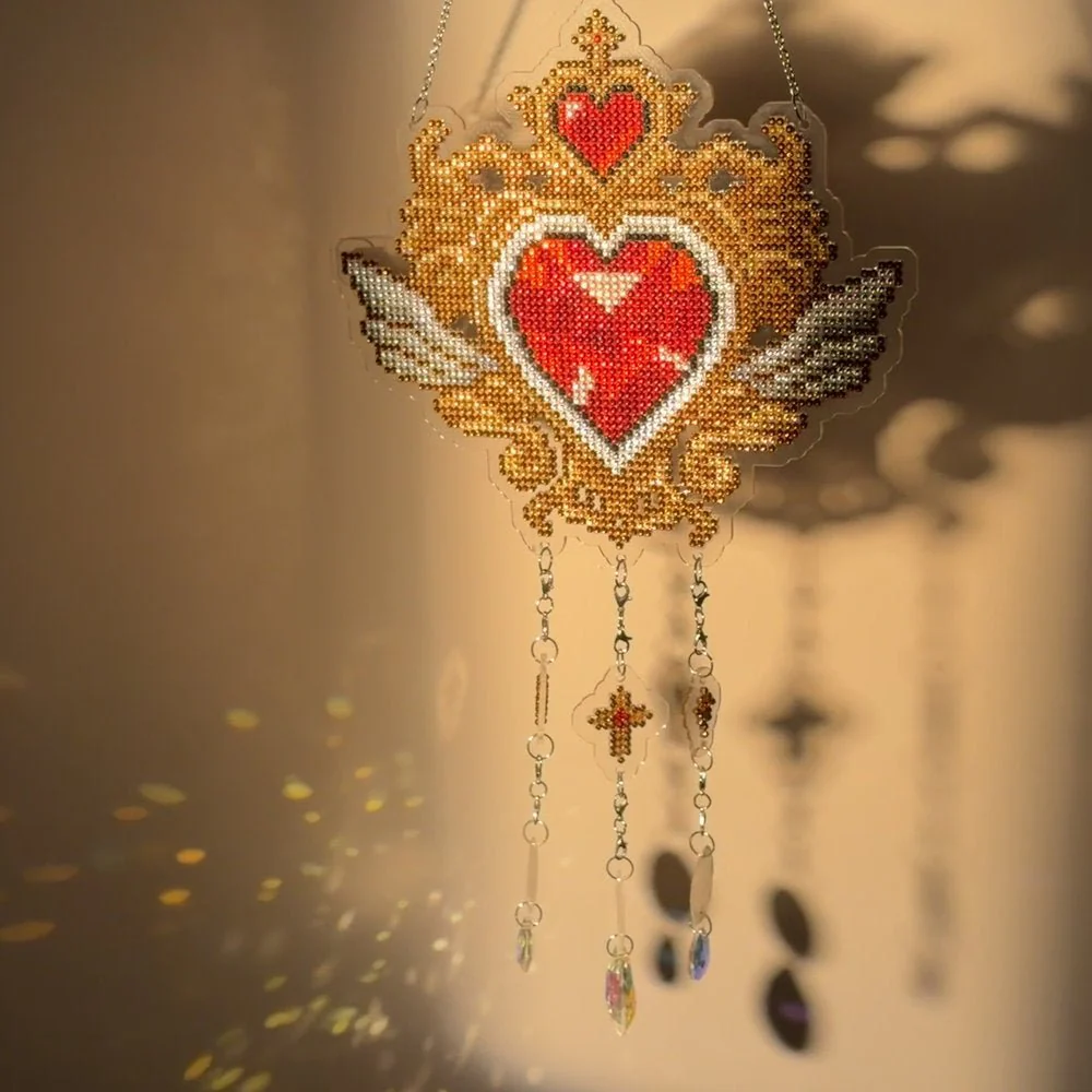 LumiGem Suncatcher Vowed Heart - Image 7