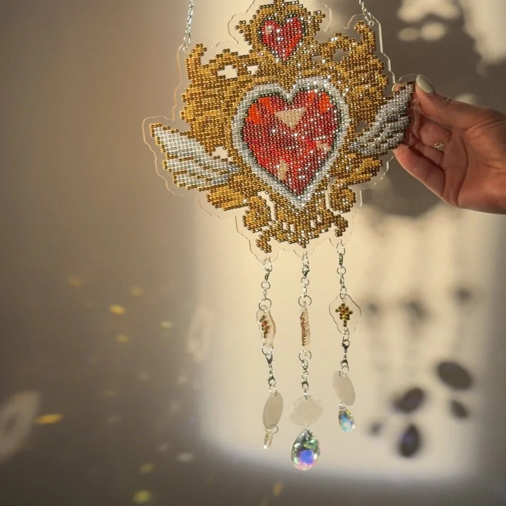 LumiGem Suncatcher Vowed Heart - Image 8