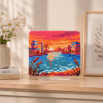 LumiGem Twilight on the Nile in Ancient Egypt Diamond Painting Stand - Image 8