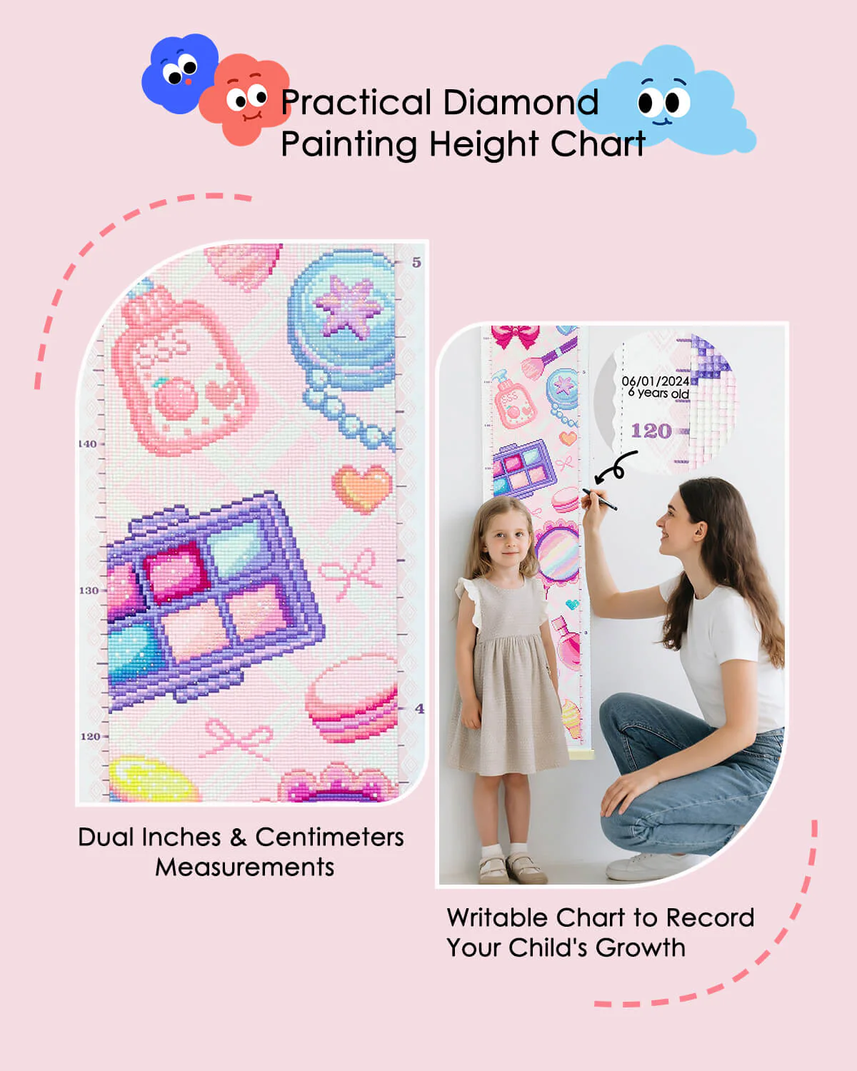 Make up Height Chart 47.2 x 3.9 Inch - Image 4