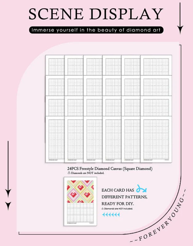 Minigem® : 7-Inch Blank Diamond Painting Canvas (No drills) - Image 2