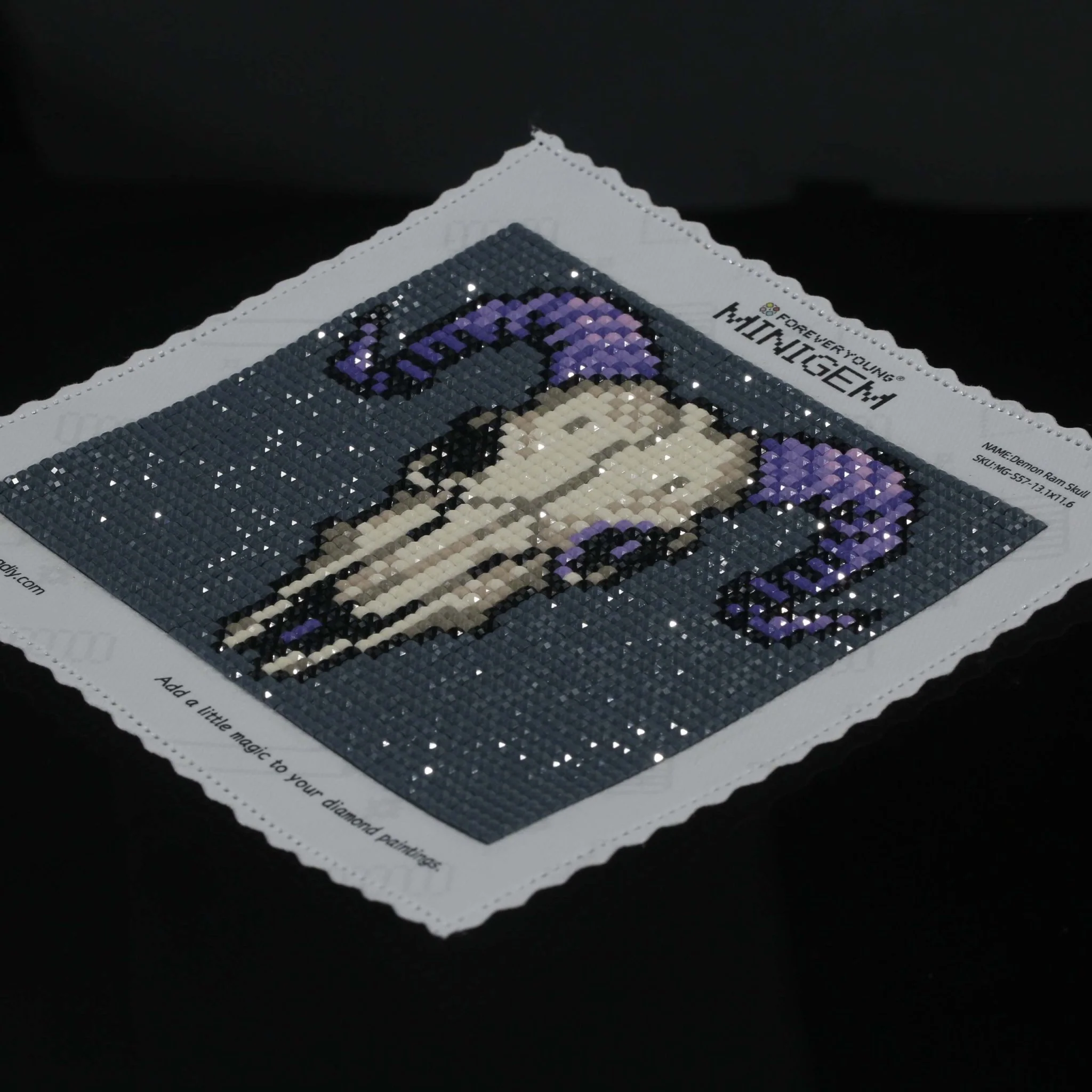 Minigem® :Demon Ram Skull - Image 2