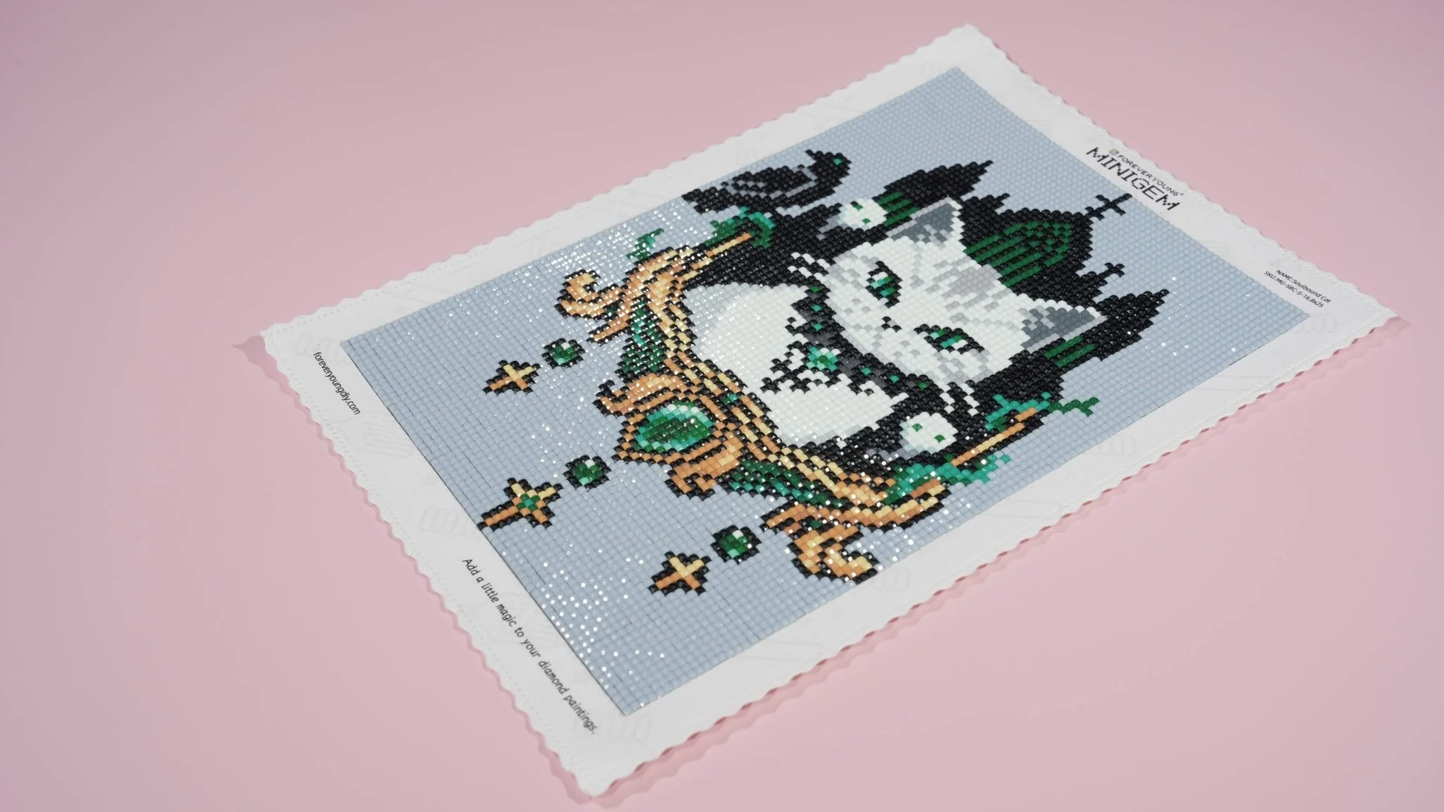 Minigem® Soulbound Cat | Enchanted Cat, Cats & Kitten Diamond Art Collection - Image 3