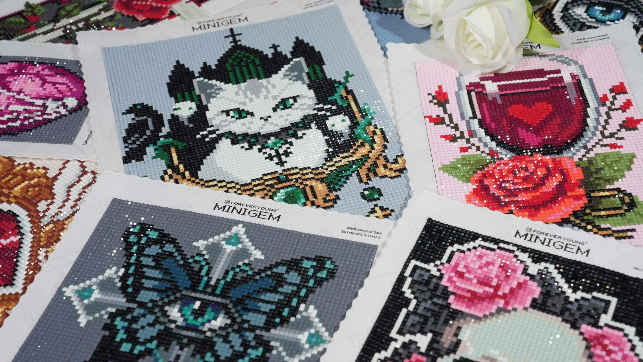 Minigem® Soulbound Cat | Enchanted Cat, Cats & Kitten Diamond Art Collection - Image 5