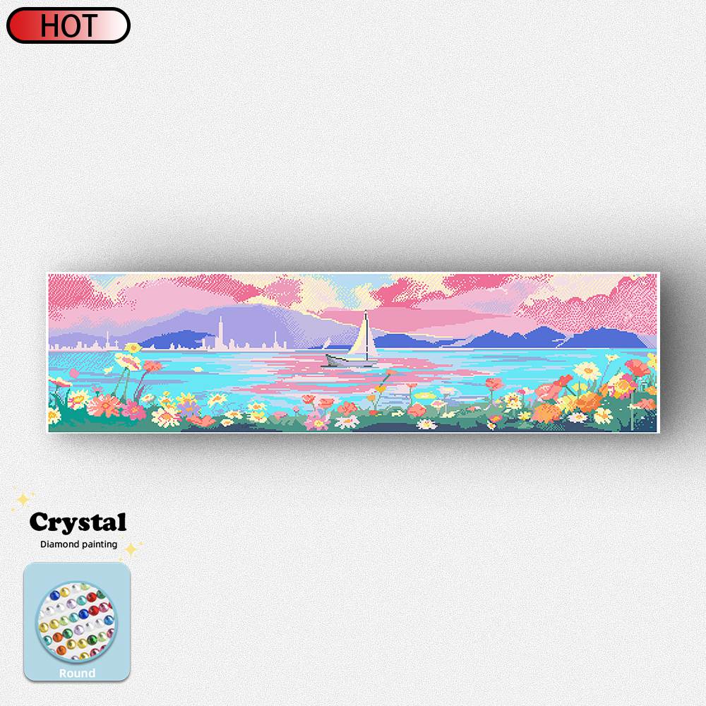 Seaside scenery-Crystal Diamond Painting - Image 3