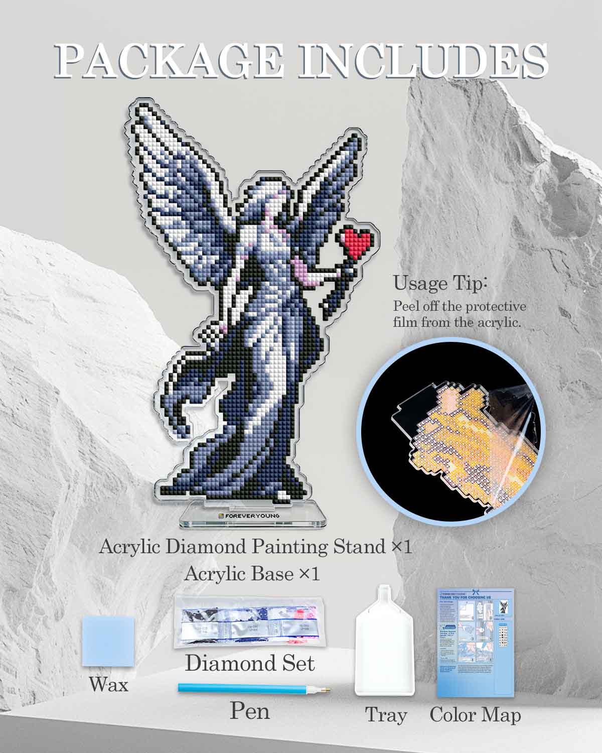 Seraph of Heart Acrylic Diamond Art Display Stand - Image 6