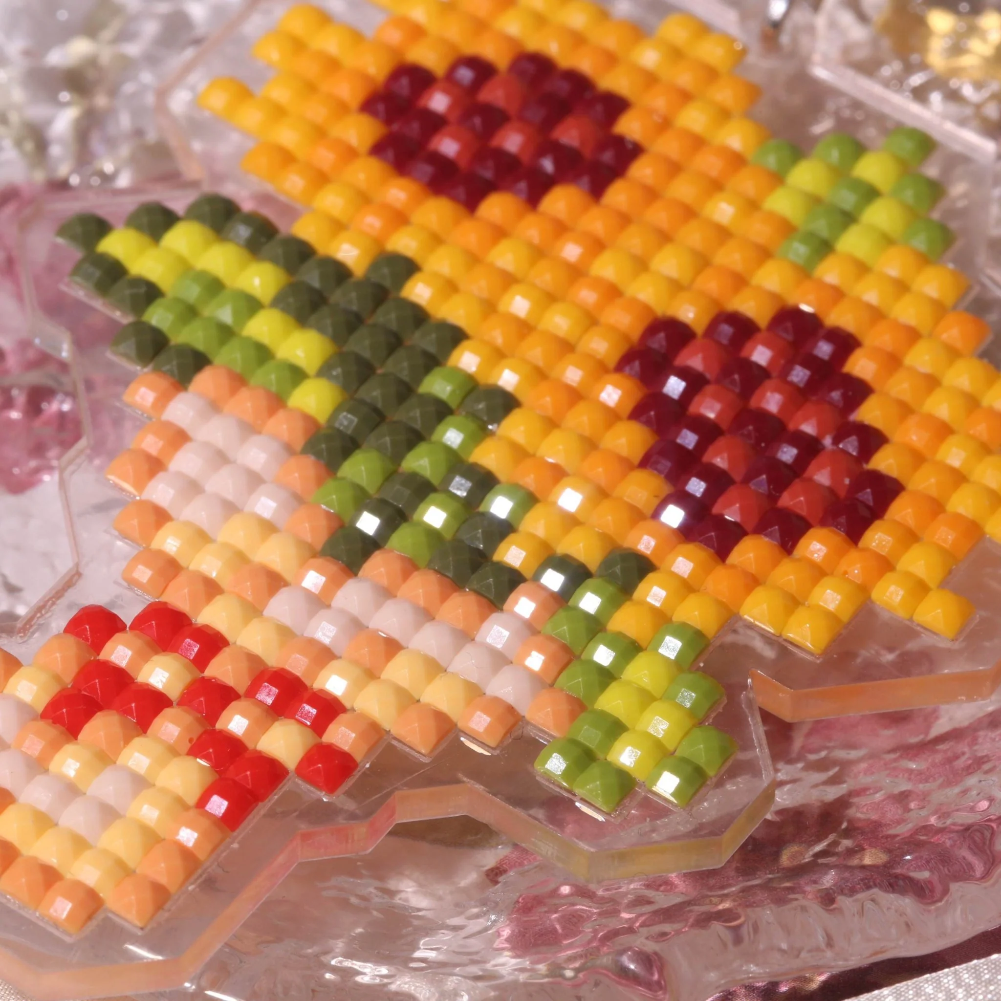 Sunflower Bouquet Acrylic Diamond Painting Keychain - Image 3