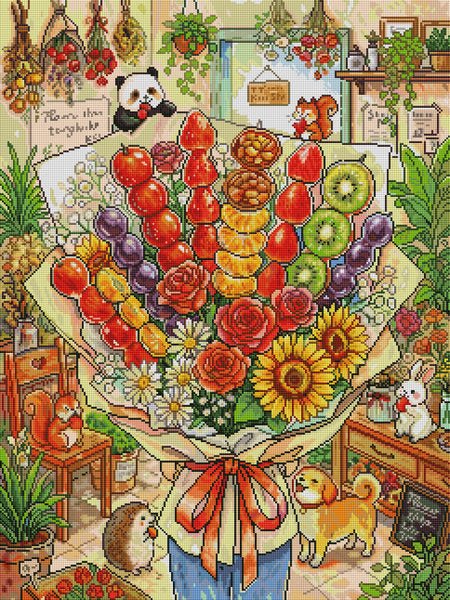 Sweet Bouquet of Fruits & Blooms