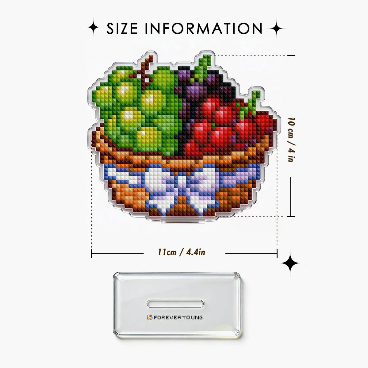 Tricolor Grapes Acrylic Diamond Art Display Stand - Image 4