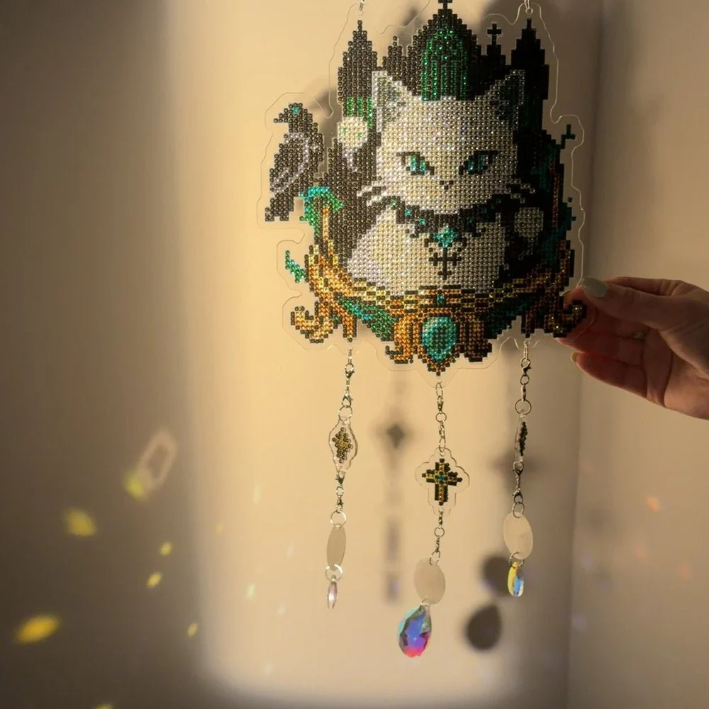 LumiGem Suncatcher Soulbound Cat – Cat/Cats/Kitten Suncatcher Crystal Hanging Decor - Image 7